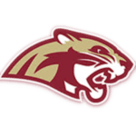 Stylized cougar logo in maroon and gold.