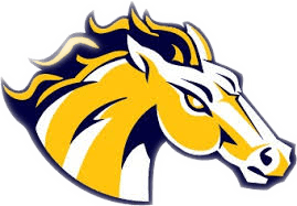 Stylized yellow and white horse logo.